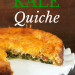 Cheesy Kale Quiche-Not Quite a Vegan
