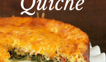 Cheesy Kale Quiche-Not Quite a Vegan
